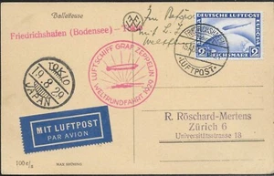 Graf Zeppelin 1929, Weltrundfahrt Friedrichshafen- Tokio - Bild 1 von 2
