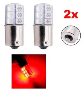 BA15S LED P21W Birnen Rot Nachtlichter Gel 1156 für Rücklicht Bremslicht 2 Stück - Bild 1 von 2