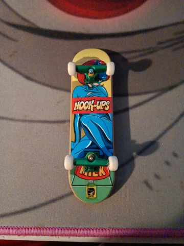Tech Deck Hook Ups Yellow Board Blue Cat Women Vintage Fingerboard Cover