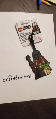 Lego Star Wars Mandalorian The Child Luggage Bag Tags 5006367 New - Image 1 of 2
