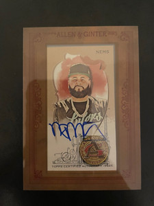 2023 Topps Allen & Ginter Gorilla Nems Mini Framed Auto