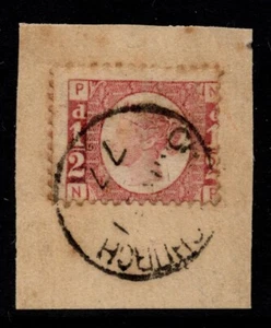 1870 1⁄2d PLACA 5, EN UNA PIEZA CON 1877 CHRISTCHURCH THIMBLE CDS - Imagen 1 de 2