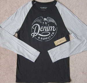 RALPH LAUREN (Grey/Black) "Eagle" L/S T's Men's NWT $39.50 - Picture 1 of 2