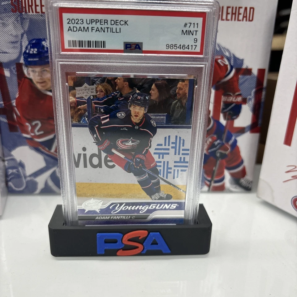 2023 Upper Deck Hockey Young Guns #711 Adam Fantilli RC Rookie PSA 9 MINT - Image 1 of 1