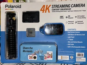 Polaroid 4k Streaming Action Camera Content Creator Kit 20 Megapixels Wi-Fi NEW - Picture 1 of 3