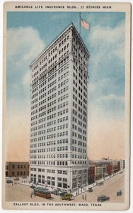 Freundliche Lebensversicherung Bldg. Waco, Texas - Postkarte - Bild 1 von 2