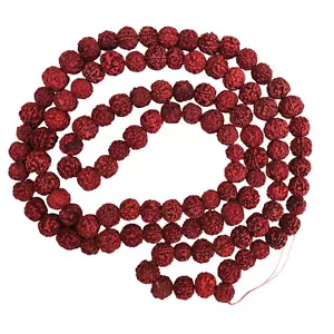 6 M.M. Kleinste sehr kleine und seltene Rudraksha Mala hinduistischer Gebetsperlen - Bild 1 von 3