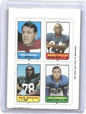 1969 Topps Four-in-One Larry Stallings Rosey Taylor Bob Brown Jim Gibbons