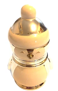 Slatkin & Co. Pingüino Blanco y Plateado 7" Tarro de Velas Sin Vela Canela STIX - Imagen 1 de 6