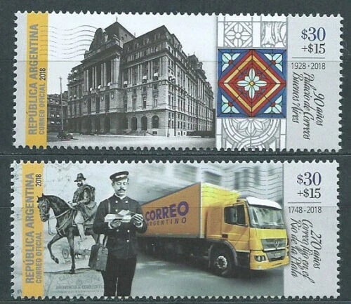 Argentina Stamps 2018 90 Anniversary Correo Palaces in Buenos Aires MNH FULL SET - Image 1 of 1
