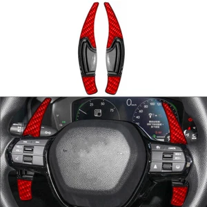 2pcs Red Steering Wheel Shifter Paddle Extension Fit Honda Civic 9th CRV - Bild 1 von 10