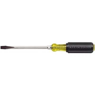 Klein Tools 602-10 Flathead Screwdriver with 3/8-Inch Keystone Tip, 10-Inch - Image 1 of 2