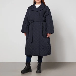 Tommy Hilfiger Curve Sorona Quilted Shell Trench Coat - Size 2XL, 4XL, 5XL & 6XL - Picture 1 of 4