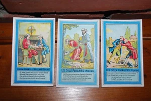 CHROMO CHOCOLAT CARDON DUVERGER LOT DE 3 CARTES FLORIAN - Imagen 1 de 2