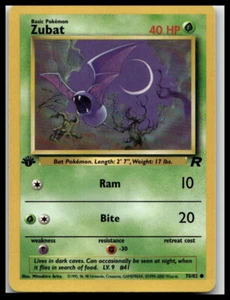 JCC Pokémon Team Rocket 1ª Edición Zubat 70/82 - Paquete Fresco Casi Nuevo - Imagen 1 de 2