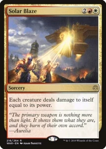Solar Blaze (Near Mint NM) MTG Magic - War of the Spark - Foto 1 di 1
