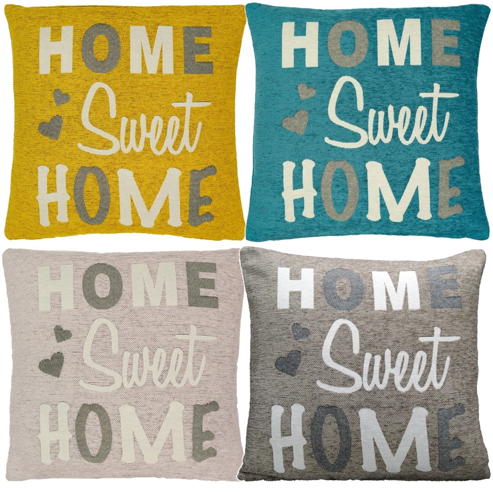 Kissenhülle 45 x 45 Kissenbezug Kissen Dekokissen Beidseitig Hossner Sweet Home - Bild 1 von 1
