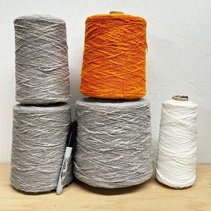 7+ LBS.  Linen Cotton  Yarn Cone Lot Crochet  - Weaving - Knitting - Machine 2 - Picture 1 of 6