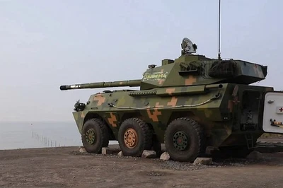 UNISTAR 1/72 PTL-02 Wheeled Tank Destroye  Digital Green  Finished product model - Image 1 of 4