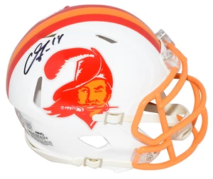 CHRIS GODWIN SIGNIERT TAMPA BAY BUCCANEERS THROBACK SPEED MINI HELM BECKETT - Bild 1 von 1