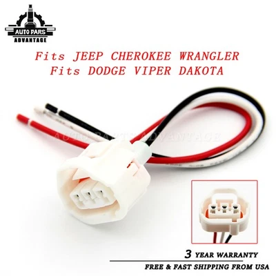 For JEEP CHEROKEE WRANGLER 1997-2001 Throttle Position Sensor Connector Pigtail - Imagem 1 de 4