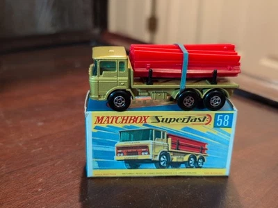 Camión de viga DAF superrápido Matchbox de colección No. 58 en caja original Foto 1 de 4
