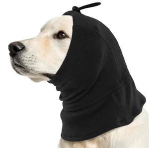 Lelepet Dog Calming Hood, Comfy Snood Ear Cover for Grooming, Black Size Large - Picture 1 of 6