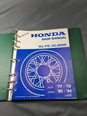 1977 1978 1979 1980 1981 1982 1983 1984 Honda XL75 / XL80S Shop Manual +Addendum - Изображение 1 из 4