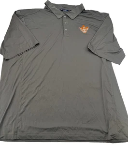 University of Texas Mens Gray Polo Embroidered Vintage Logo 3XT Cutter & Buck - Picture 1 of 7