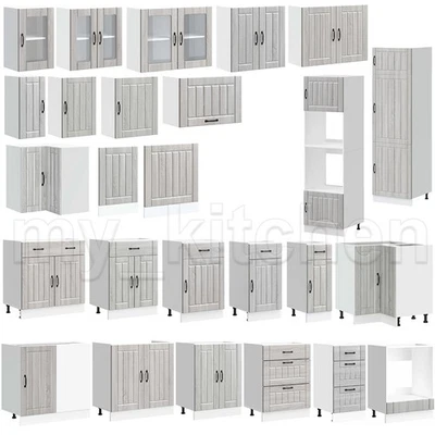 Lucca Line - Grau Sonoma Küchenschrank Küchenzeile Unterschrank Einbauküche - Bild 1 von 4