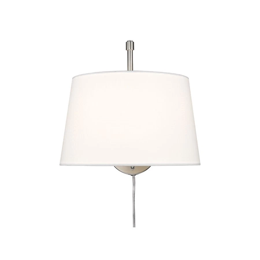 Brazo oscilante de 1 luz Golden Lighting Ryleigh, estaño/blanco moderno - 3694-A1WPW-MWS Foto 1 de 1