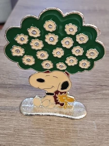 Vintage 1965 SNOOPY Metal Enamel Tree Earring Holder Stand 5” X 4” free shipping - Picture 1 of 5