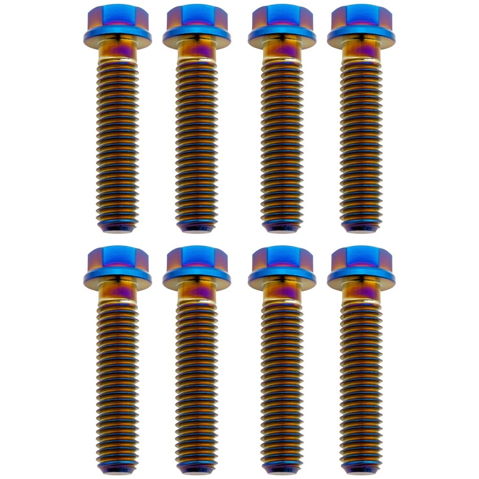 Kit de pernos de triple abrazadera Tusk Titanium azul quemado para Yamaha YZ250F 2007-2025 Foto 1 de 2