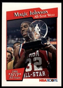 1991-92 Hoops #XI Magic Johnson MVP All-Stars - Bild 1 von 2