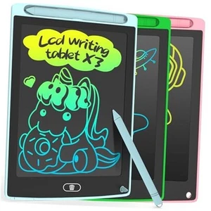 3 Pack LCD Writing Tablet, Colorful Toddler Drawing Tablet Blue+green+pink - Picture 1 of 7