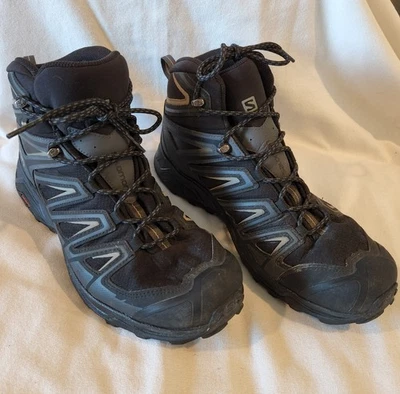 Мужские туристические ботинки Salomon X Ultra 3 Wide Mid GTX размер 11,5 черные - Изображение 1 из 4