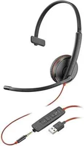 Plantronics Blackwire 3215T On-Ear Wired USB Mono Headset with 3.5mm Jack - Picture 1 of 7