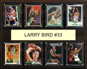 Larry Bird 33 8 Card Plaque Donruss Hoops Fleer Topps 2025 2024 Boston Celtics - Picture 1 of 3