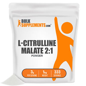 BulkSupplements L-Citrulline DL-Malate 2:1 Powder 1kg - 3g Per Serving