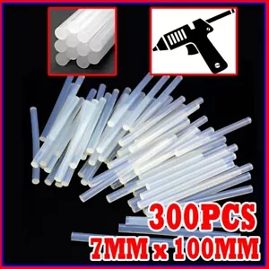 300PCS 7MM Clear White Glue Sticks Hot Melt for Arts Craft DIY Kit Set mini - Picture 1 of 1