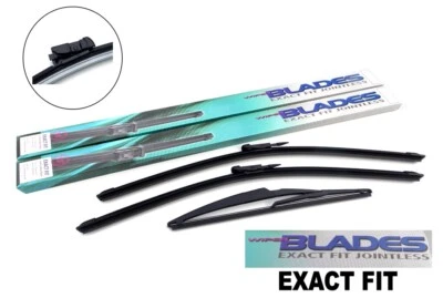 EXACT FIT Aero Front and Rear Window Wiper Blades Fit Fiat Panda MK3 (312/319) - Image 1 of 4