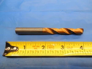 SANDVIK 9.52 mm TiAlN CARBIDE COOLANT THRU TWIST DRILL BIT 10 mm SHANK OAL - Picture 1 of 4