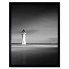 Warby Lighthouse New Brighton Near Liverpool Photo Wall Art Print Framed 12x16