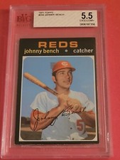 1971 Topps Johnny Bench HOF #250 BVG 5.5 Cincinnati Reds