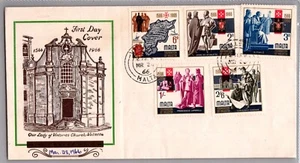 MALTA 1966 POSTAL ILLUSTRATED CACHET FDC COVER COMM MULT FRANKING CANC MALTA - Picture 1 of 2