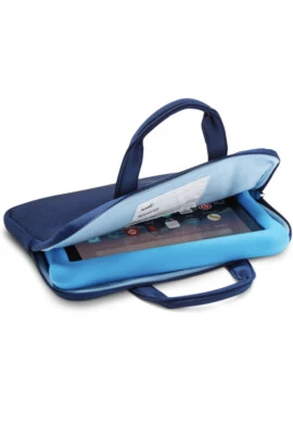 NuPro Zipper Sleeve for all versions of Fire Kids Edition 7" or 8" Tablets Blue - Image 1 of 3