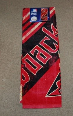 ARIZONA DIAMONDBACKS MLB BÉISBOL ESTILO DIAGONAL LIGERO BAÑO TOALLA PLAYA Foto 1 de 4