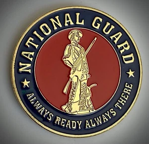 National Guard Challenge Coin-New—Gold Colored-Department Of Army And Air Force - Picture 1 of 4