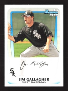 2011 Bowman Baseball 1st Bowman #BP74 Jim Gallagher Prospects