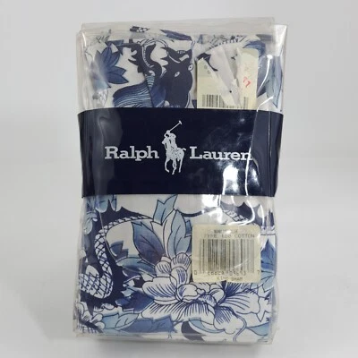 Vintage Ralph Lauren Nanking Blue & White King Pillow Sham New in Package - Image 1 of 4